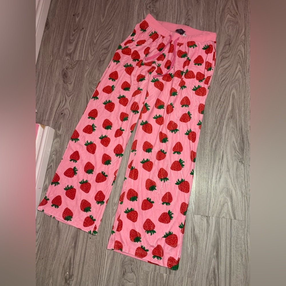 Strawberry Velour Pants